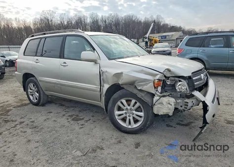 2006 Toyota Highlander Hybrid z USA, uszkodzony, nr VIN JTEEW21A460004967
